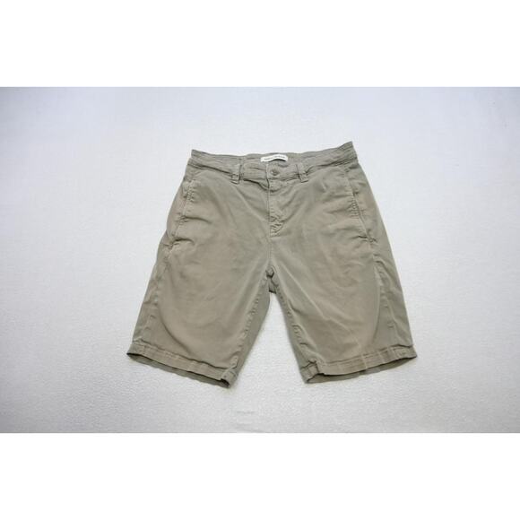 Mavi Jeans Matteo Stretch Shorts Gray Flat Khaki Chinos Mens Size 32 - Picture 2 of 7